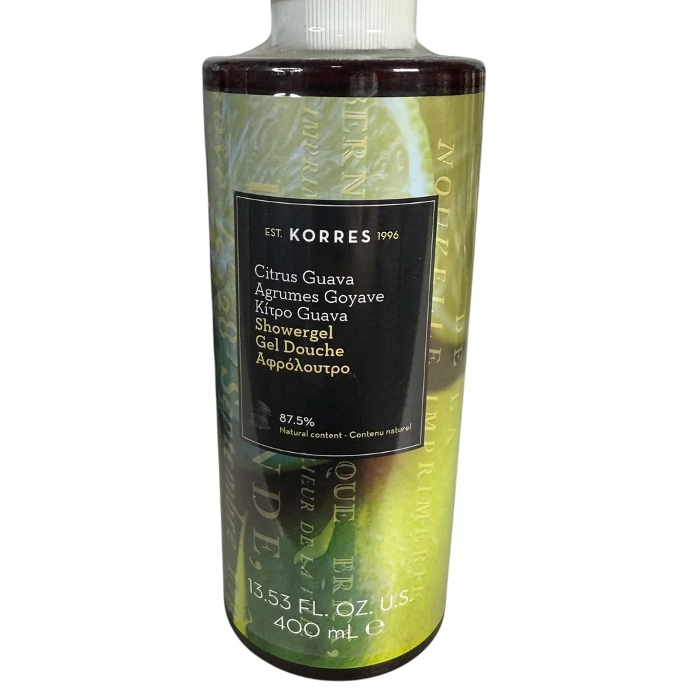 KORRES Citrus Guava Showergel 13.53 FL OZ‎ 400 mL Natural Content New Sealed